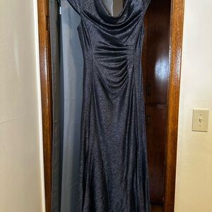 Tahari Charcoal Gray Wedding Dress